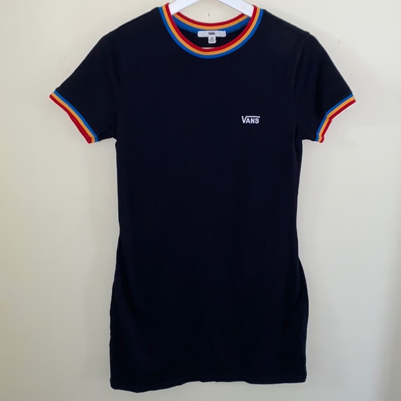 Vans Rainbow Skater T Shirt Dress Size XS - Picture 2 of 10